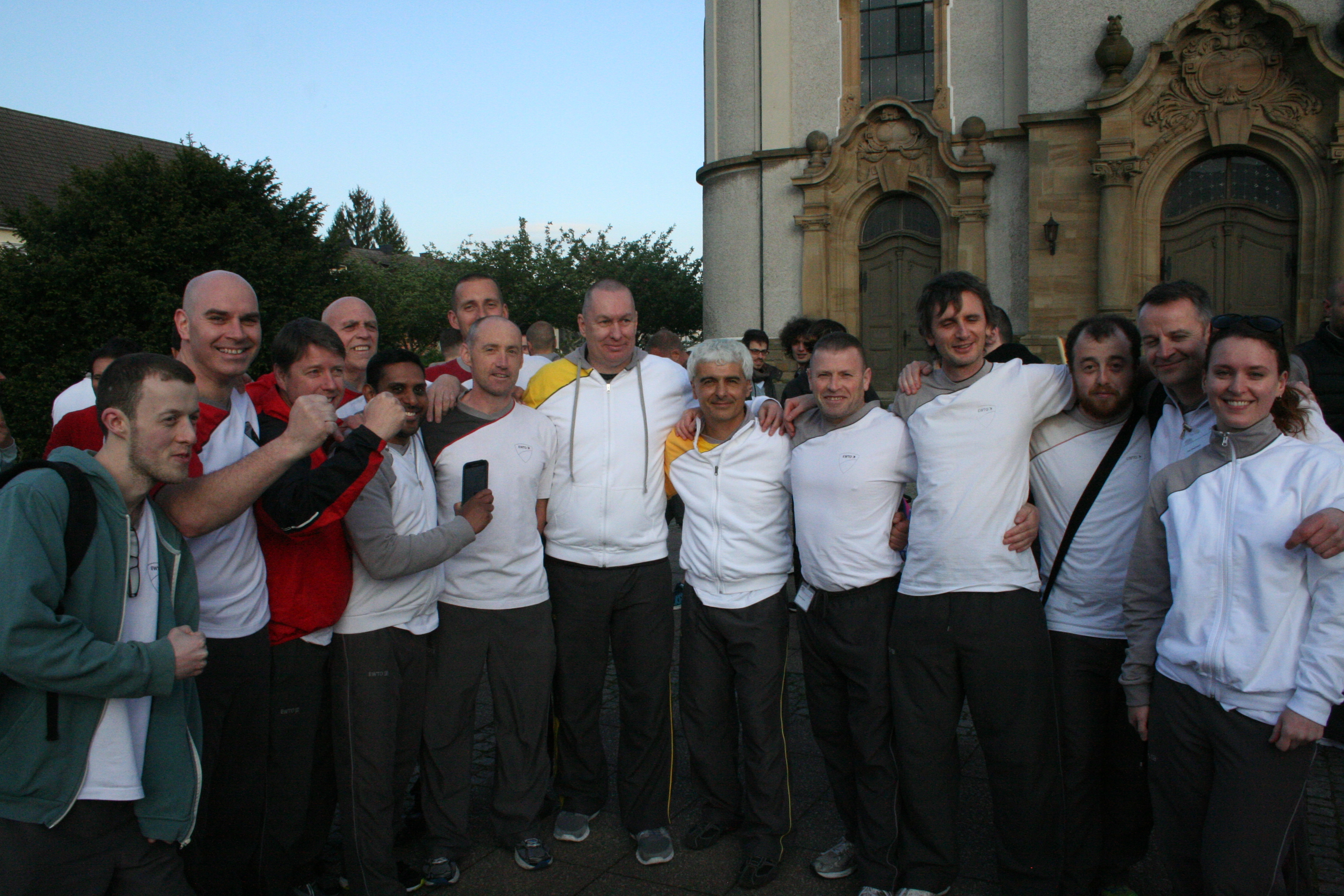 IEWTO members with Grandmasters Koenig and Schembri after the final session of the day