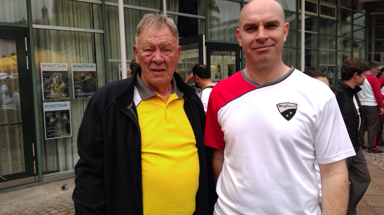 Daragh with Master Bill after the Escrima session