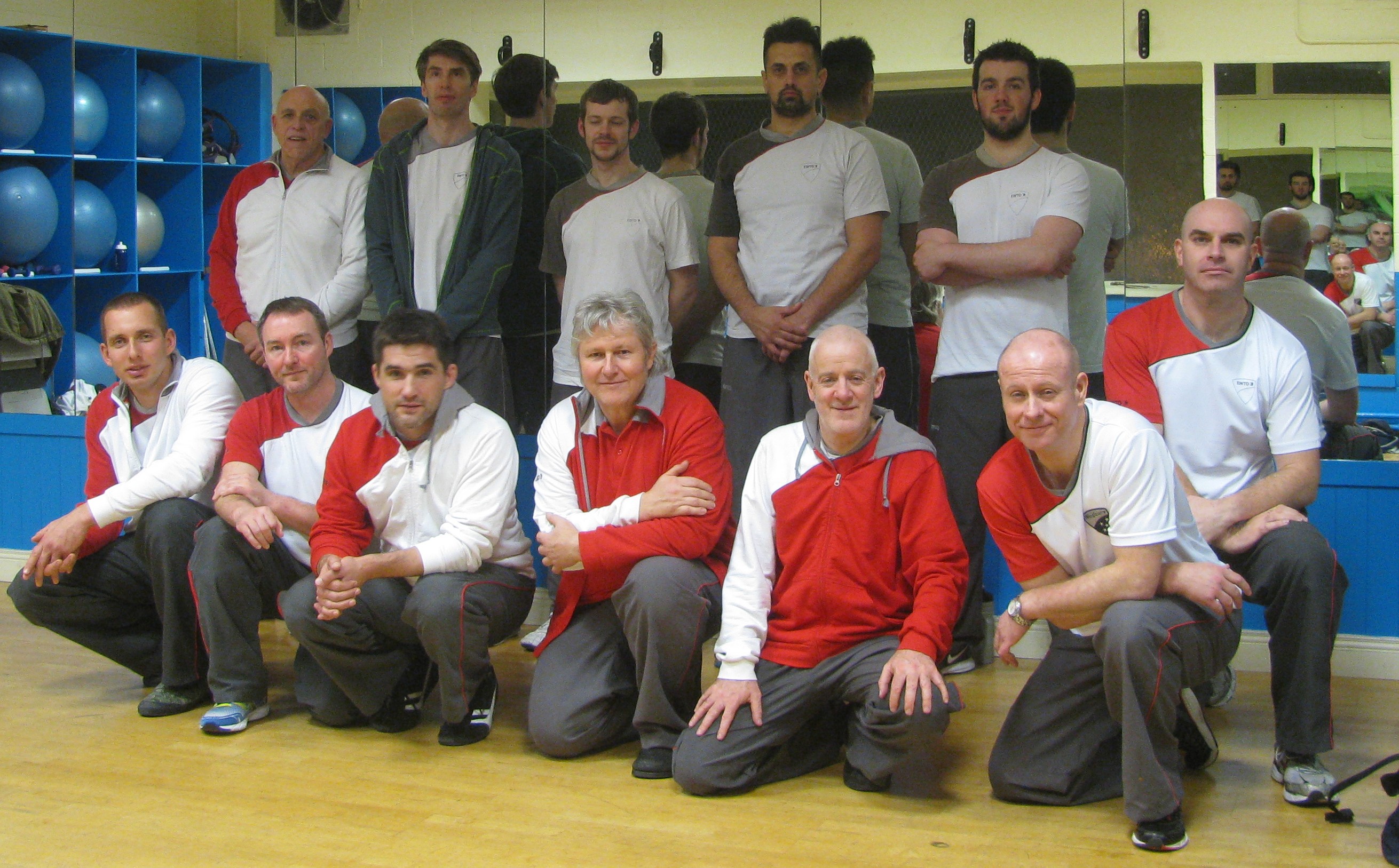 Dai-Sifu Tausend, Sifu Canavan, Sifu O'Leary and the other attendees at the instructor seminar